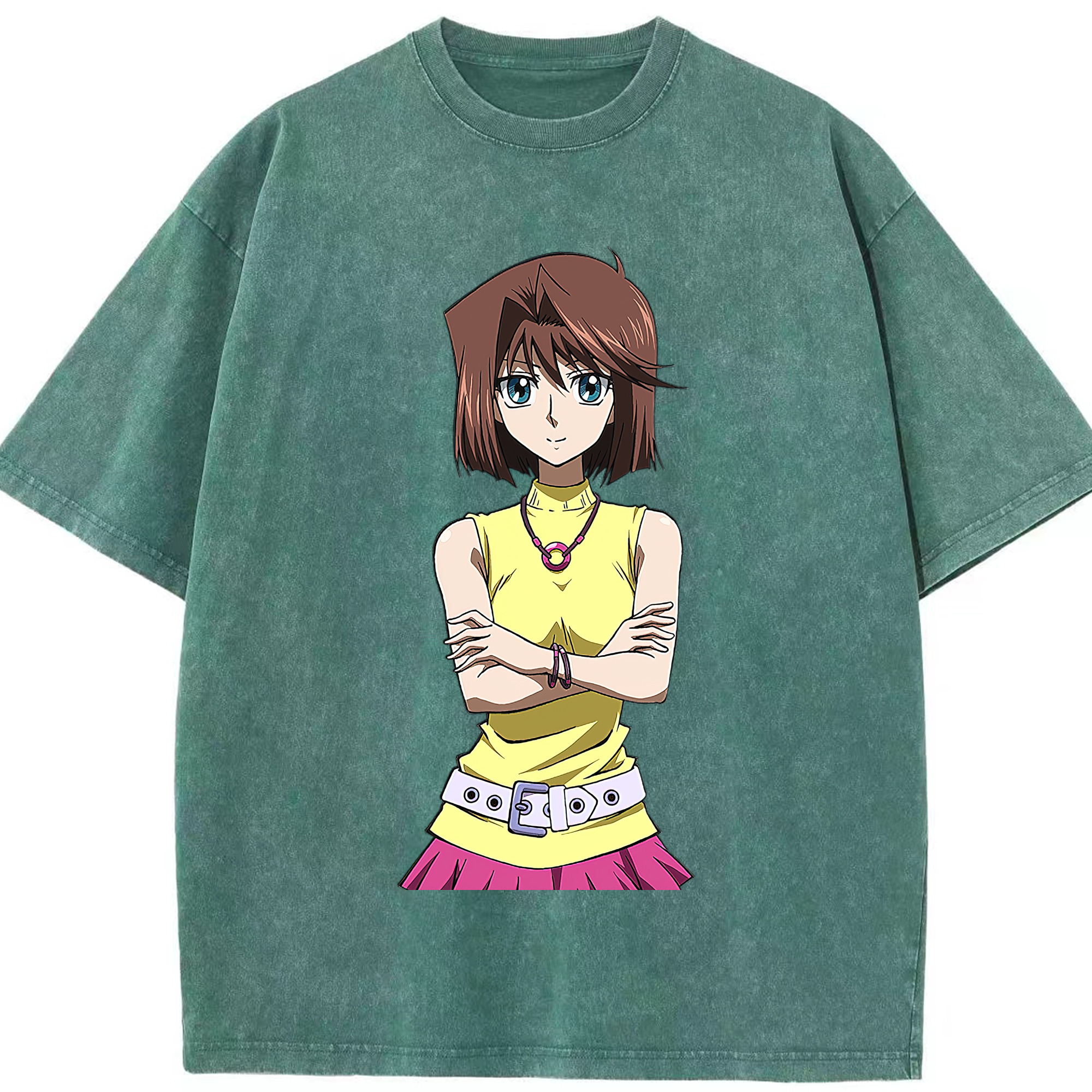 （画像用） 遊☆戯☆王 Yu-Gi-Oh! 綿100% ヴィンテージ風 半袖Tシャツ（フロントプリント）